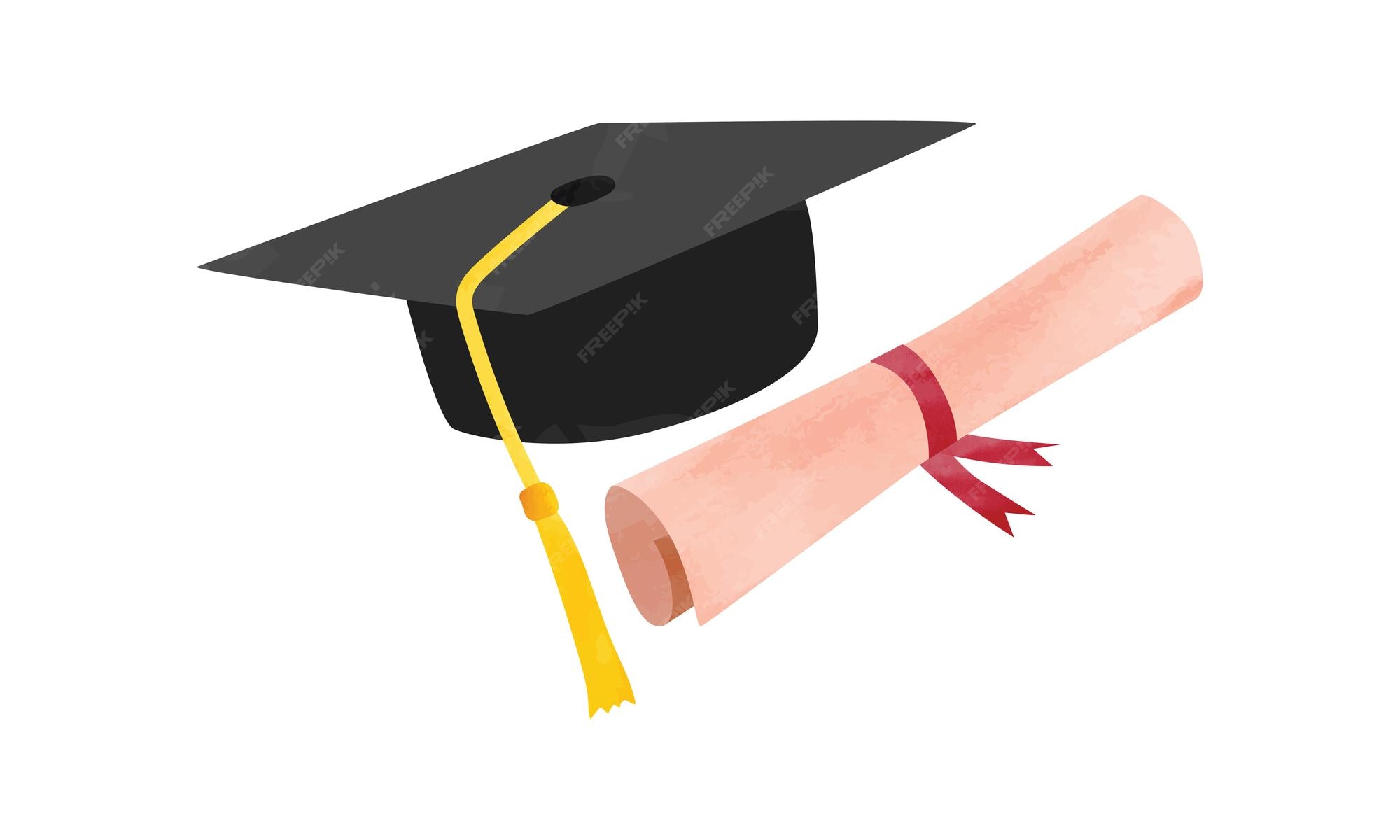 degree cap clipart front and back