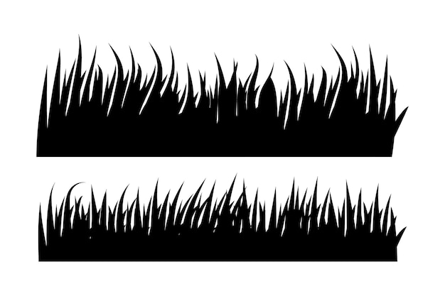 Black grass illustration
