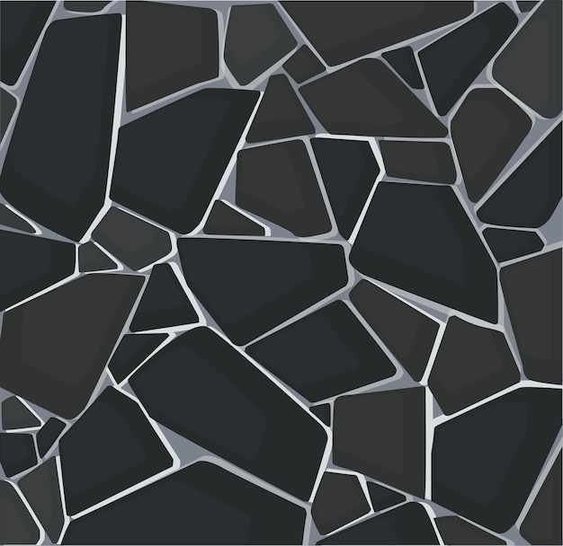 Vector black gravel texture
