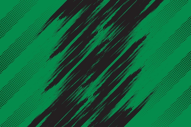 Black and green abstract grunge texture with halftone background