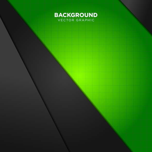 Vector black and green background