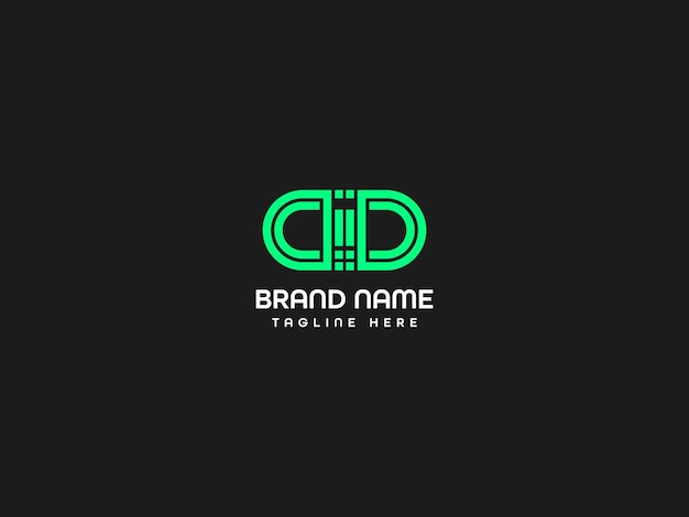 Vector a black and green logo for a company called brand name