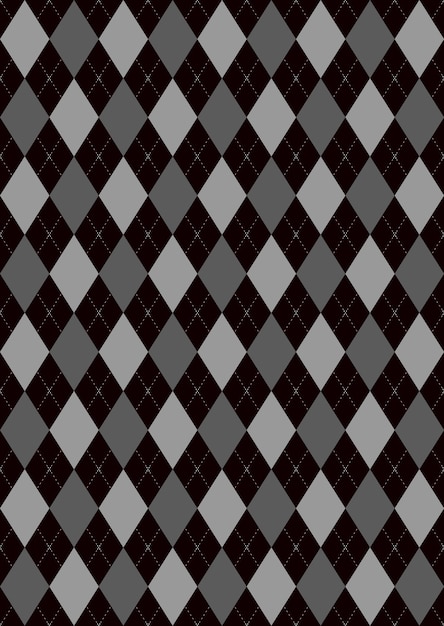 A black and grey checkered pattern with diamonds.