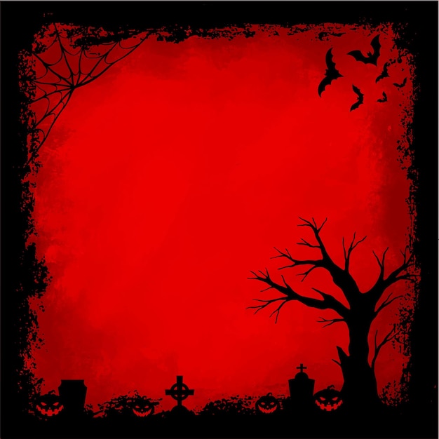 Black grunge texture frame for halloween