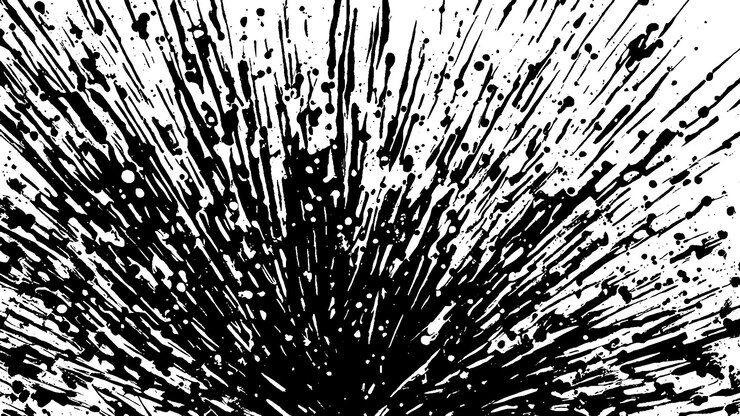 Vector black grunge texture on white background for backgrounds and overlays
