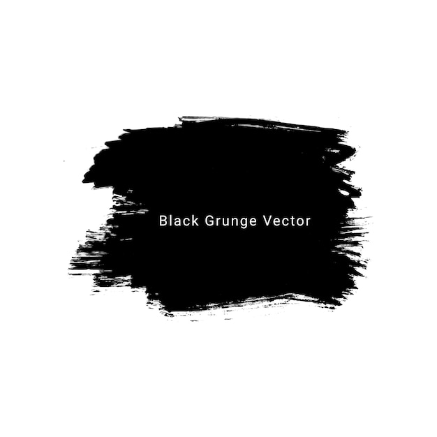 Black grunge watercolor ink design background