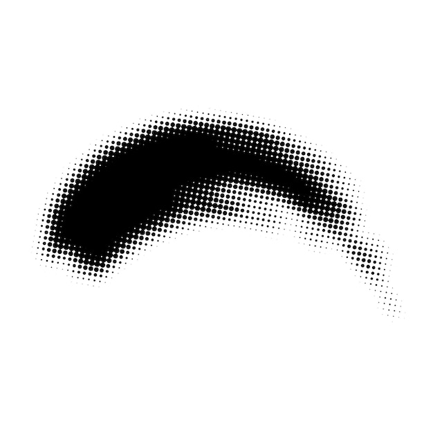 Vector black halftone dots