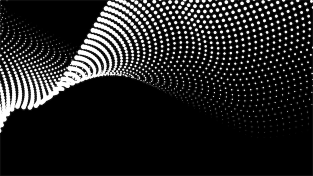 black halftone pattern abstract background vector image