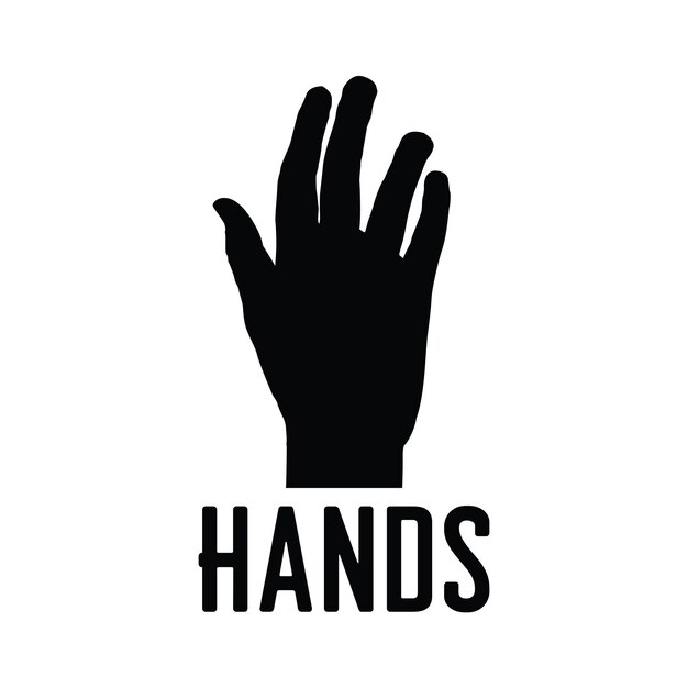 Progettazione del logo black hand