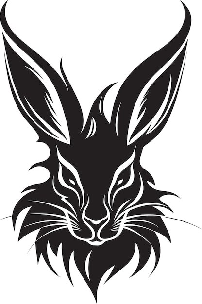 Black Hare Vector Logo Een uniek en onderscheidend logo voor uw bedrijf Black Hare Vector Logo A Pr