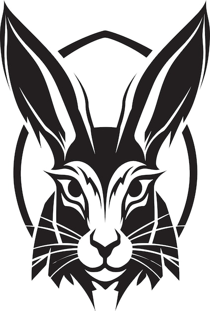 Black Hare Vector Logo Een veelzijdig en aanpasbaar logo voor elke branche Black Hare Vector Logo AM