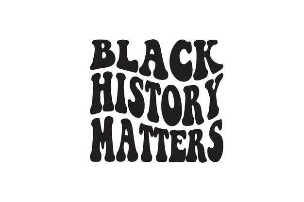 Vector black history matters svg