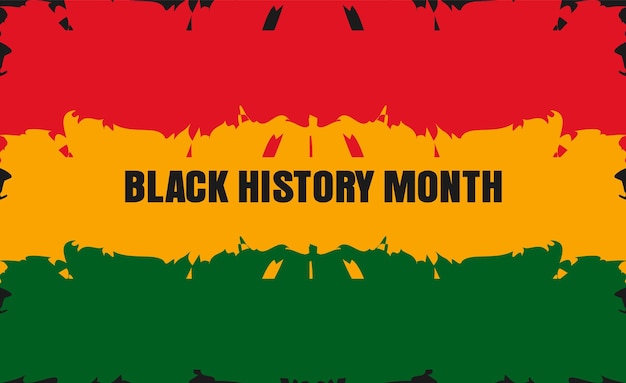 Black History Month-achtergrond of Afro-Amerikaanse geschiedenis Vier februari in de VS en Canada