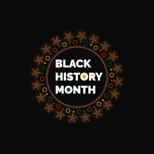 Vector black history month african american history celebration vector illustration