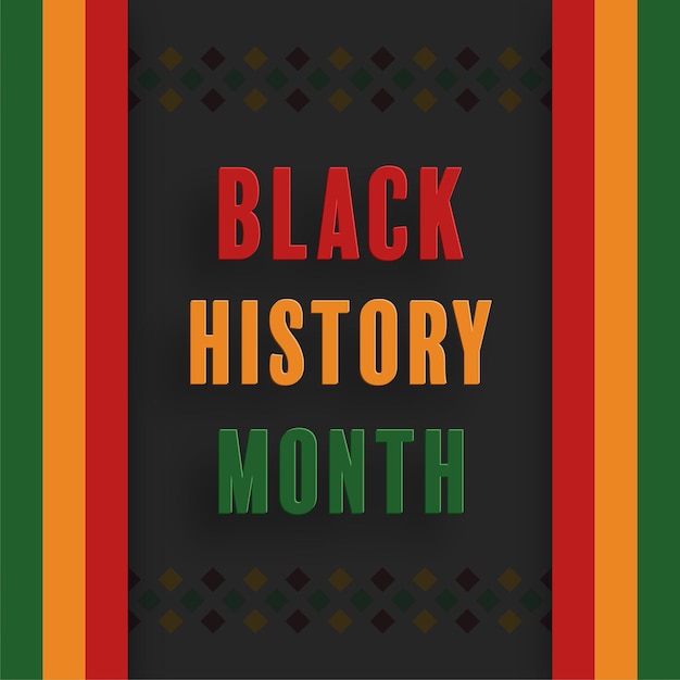 Vector black history month african american history