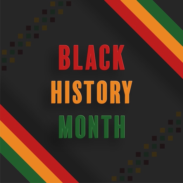 Vector black history month african american history
