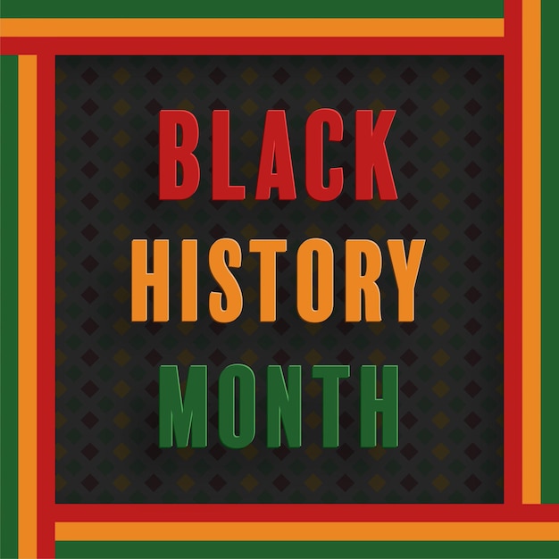 Vector black history month african american history