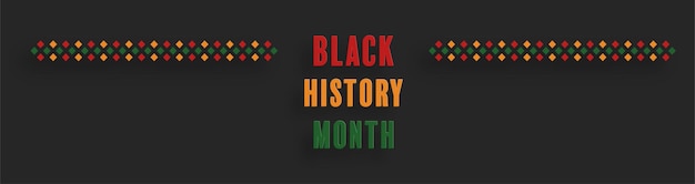 Vettore mese della storia nera storia afroamericana