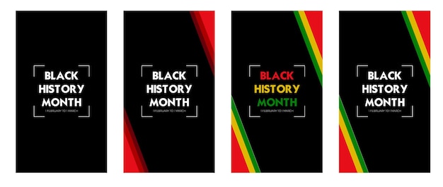 흑인 역사의 달 배경 또는 아프리카계 미국인 역사는 미국과 캐나다에서 2월을 축하합니다.