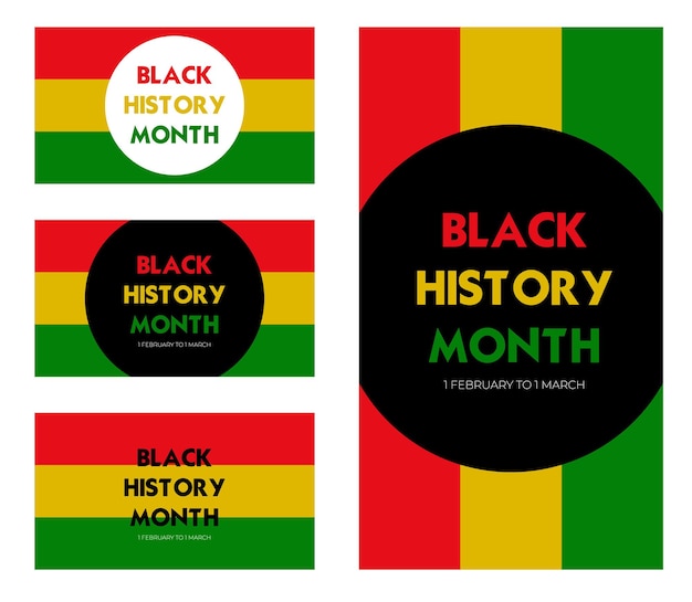 Black History Month background or African American History Celebrate February in the USA and Canada