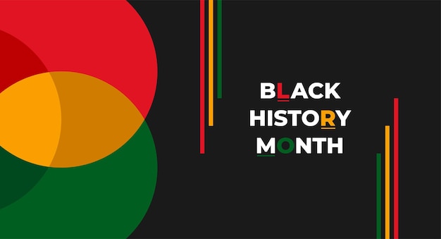 Black History Month background or African American History Celebrate February in the USA and Canada