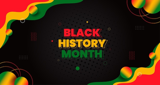Lo sfondo del mese della storia nera o la storia afroamericana celebrano febbraio negli stati uniti e in canada