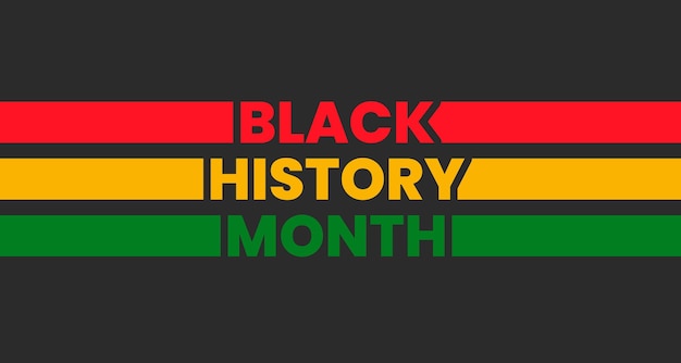 Black history month background or african american history celebrate february in the usa and canada