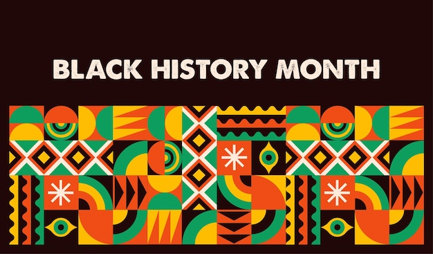 black history month background banner poster and template design