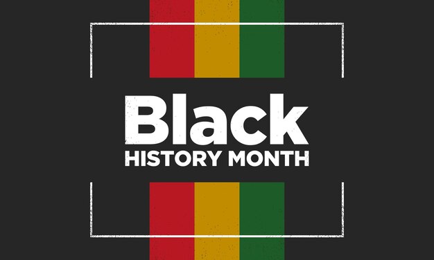 Vector black history month background design