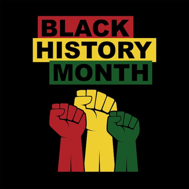 black history month background. vector illustration