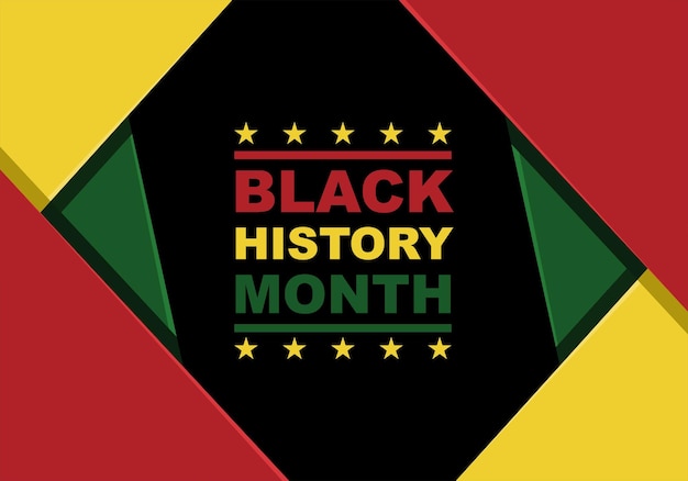 Black History Month background. Vector illustration