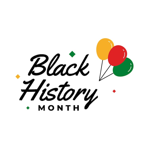 Black History Month Badge Design Collection (ontwerpcollectie voor de maand van de zwarte geschiedenis)