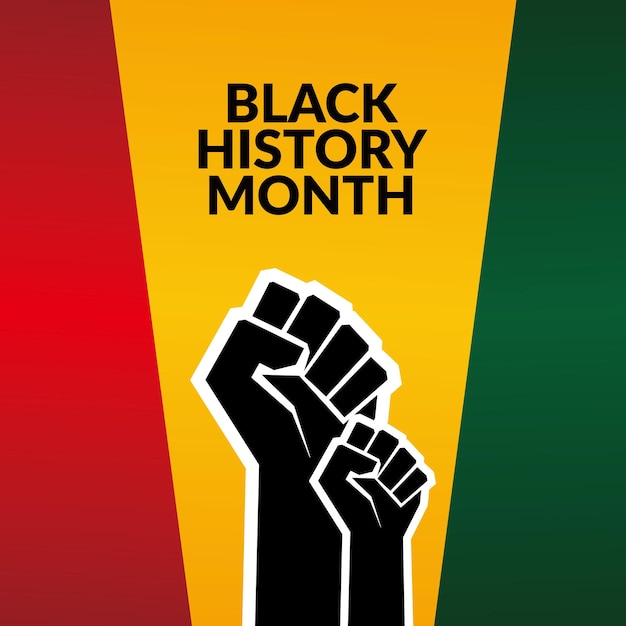 black history month celebrate vector illustration design graphic black history month