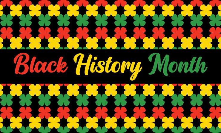 Vector black history month celebrated february national black history month african american vector banner