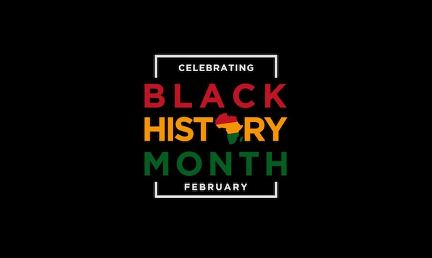 Vector black history month celebration illustration design