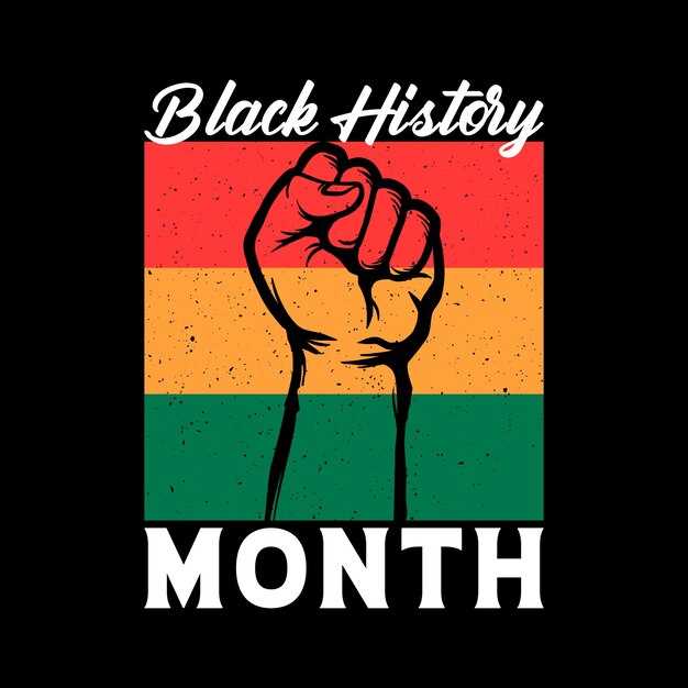 Black history month concept design