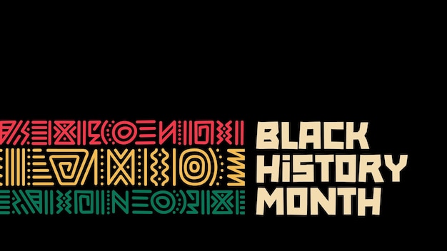 Black History Month Horizontal Banner