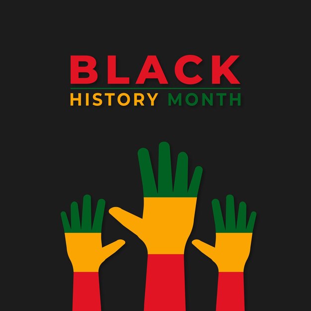 Vector black history month instagram and social media posts