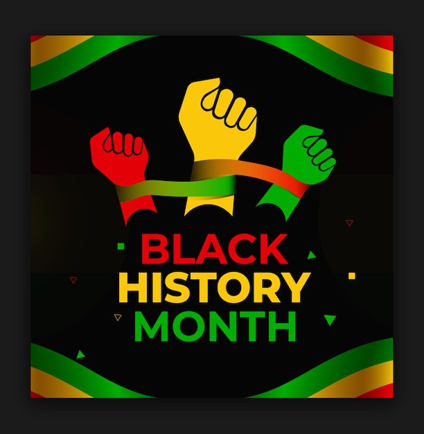 Black History Month Modern Social Media Post