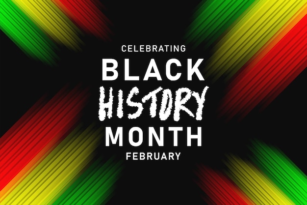 Black history month modern vector illustration design graphic holiday concept celebrate