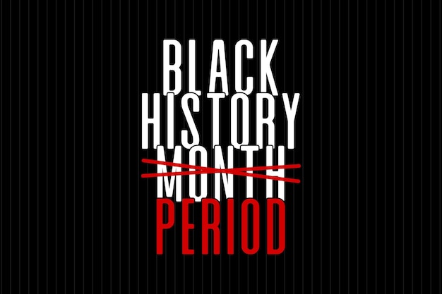 Black History Month Period Svg