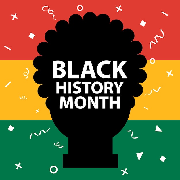 Vector black history month premium vector illustration