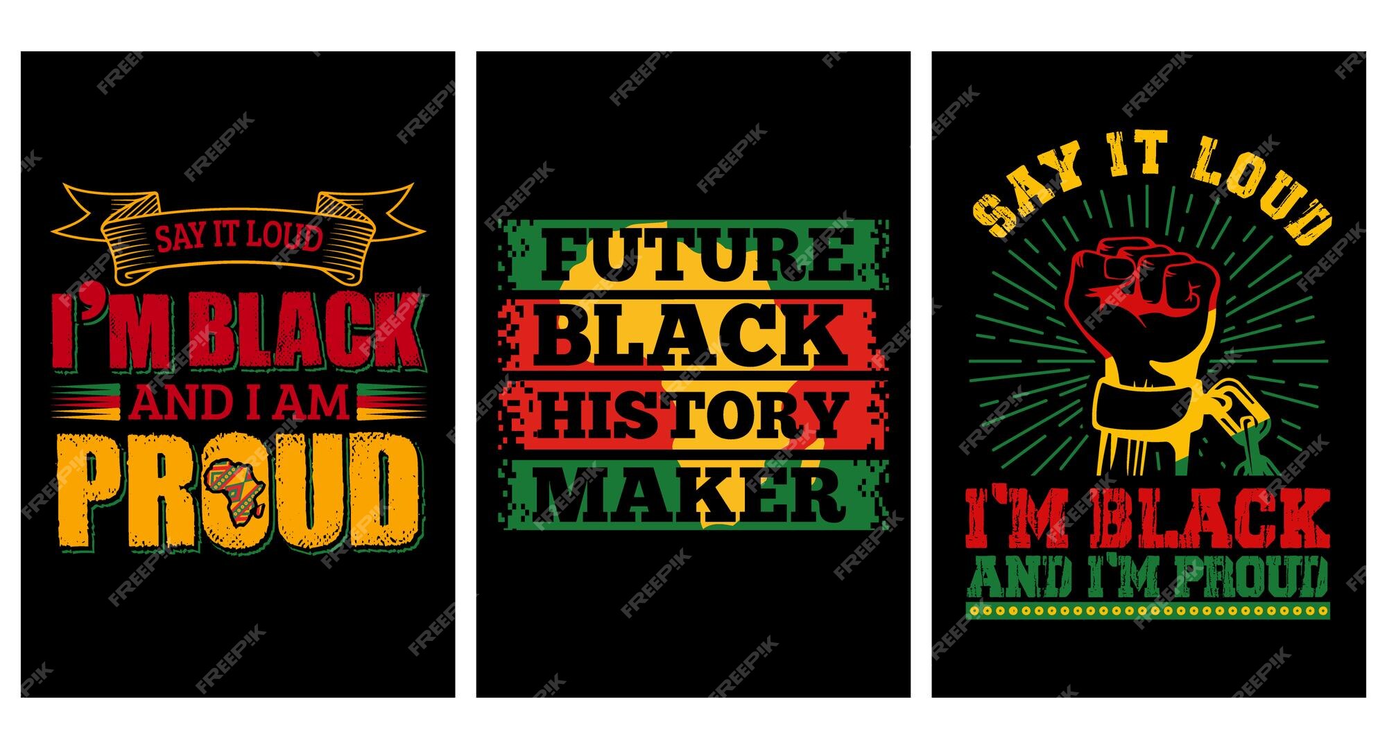 Premium Vector  Black history month typography tshirt design black history  month quotes typography tshirt design