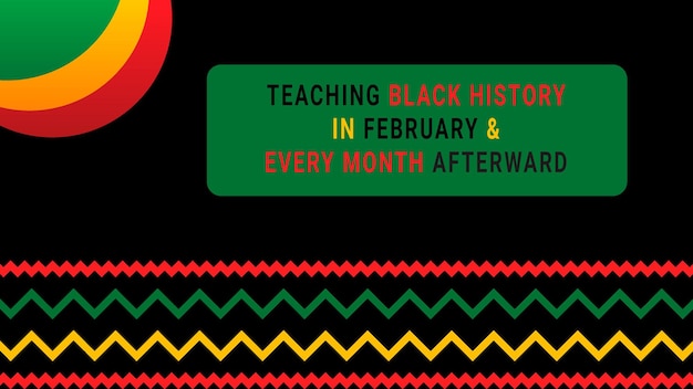 Black history month social media post vector design celebrated annually in February