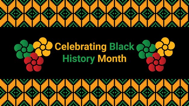 Vector black history month social media post vector design is celebrated annually in february