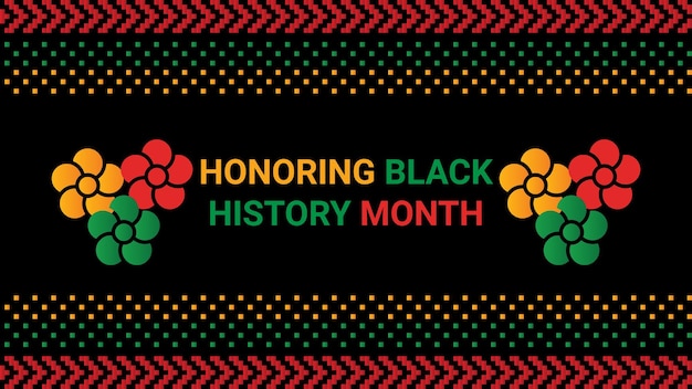 Vector black history month social media post vector design is celebrated annually in february