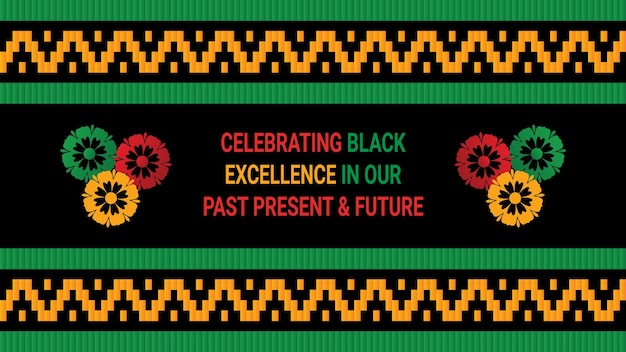 Vector black history month social media post vector design is celebrated annually in february