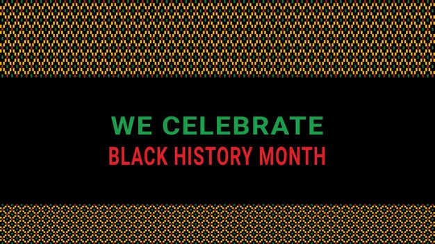 Black history month social media post vector design is celebrated annually in February