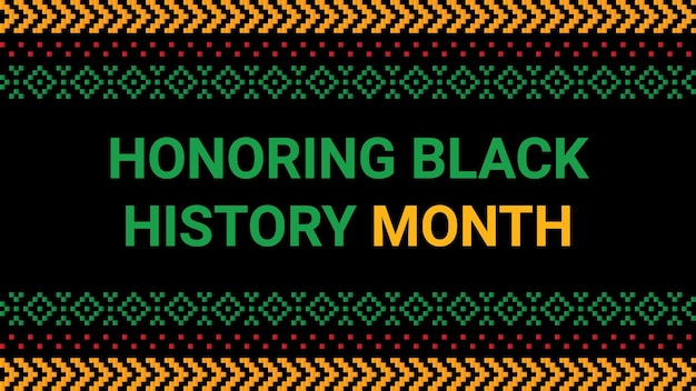 Black history month social media post vector design is celebrated annually in February