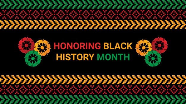 Vector black history month social media post vector design is celebrated annually in february